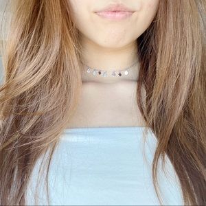 brandy silver choker
